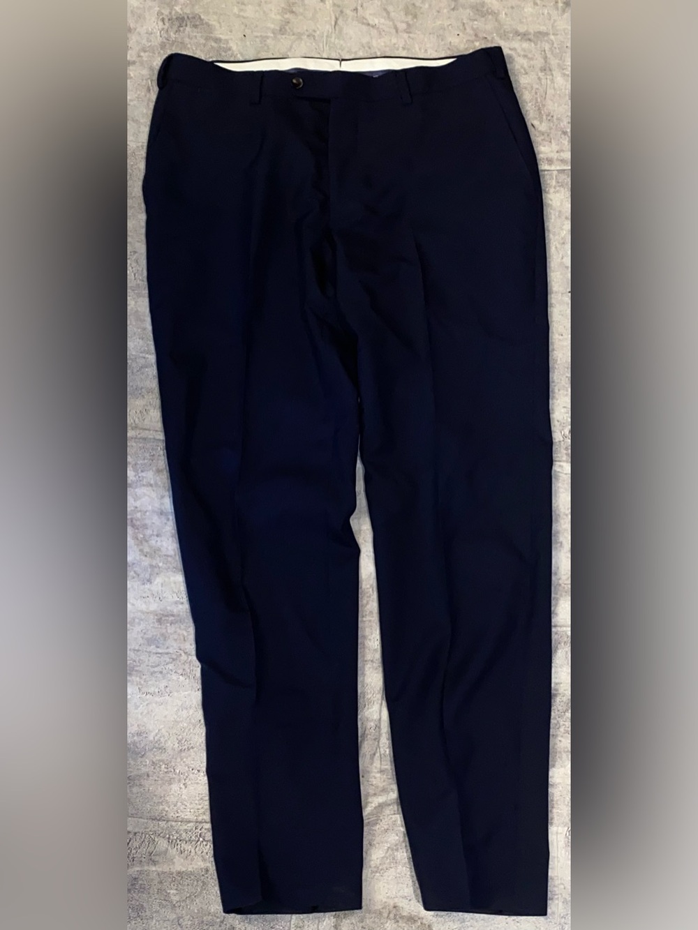 Suitsupply Navy Blue Soho Wool Dress Pants Trousers Slacks Office Work 32 US